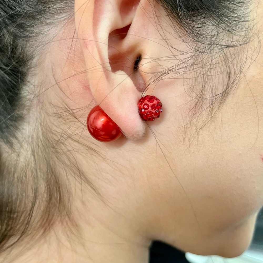 Double Ball Earrings